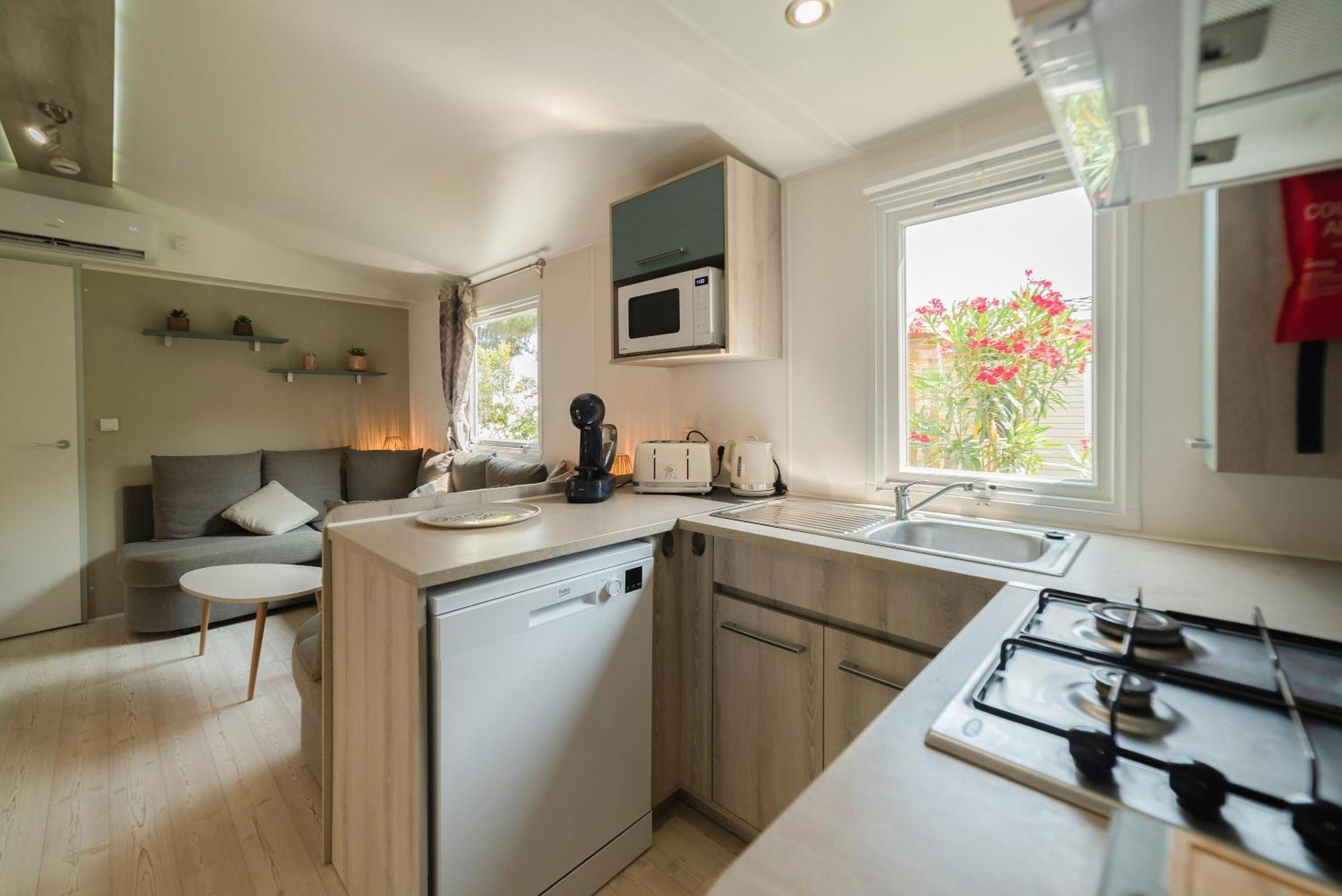 Mobil Home Les Pieds Dans L'Eau 卡内 外观 照片